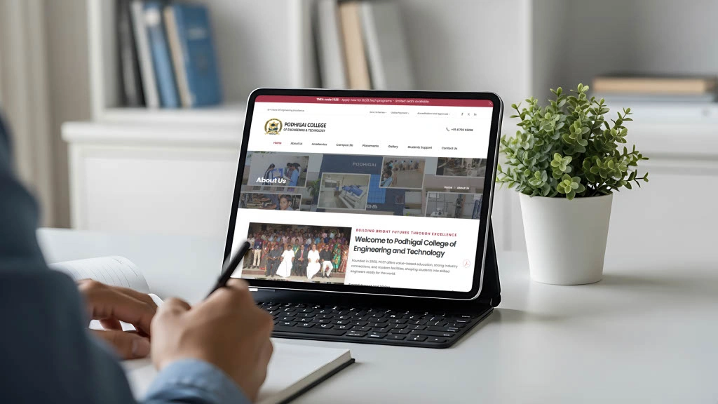 Podhigai College Website